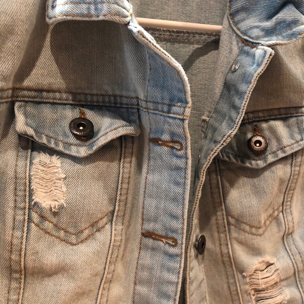 Distressed Denim Jacket - Picture 2 of 4